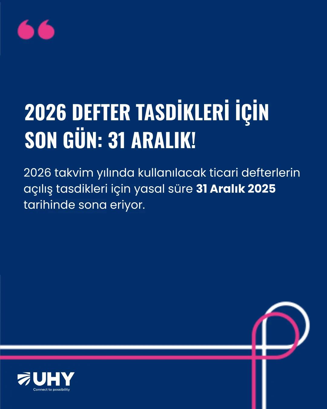 ARALIK 2025 – YASAL DEFTERLER & E-DEFTER YAPILACAKLAR LİSTESİ