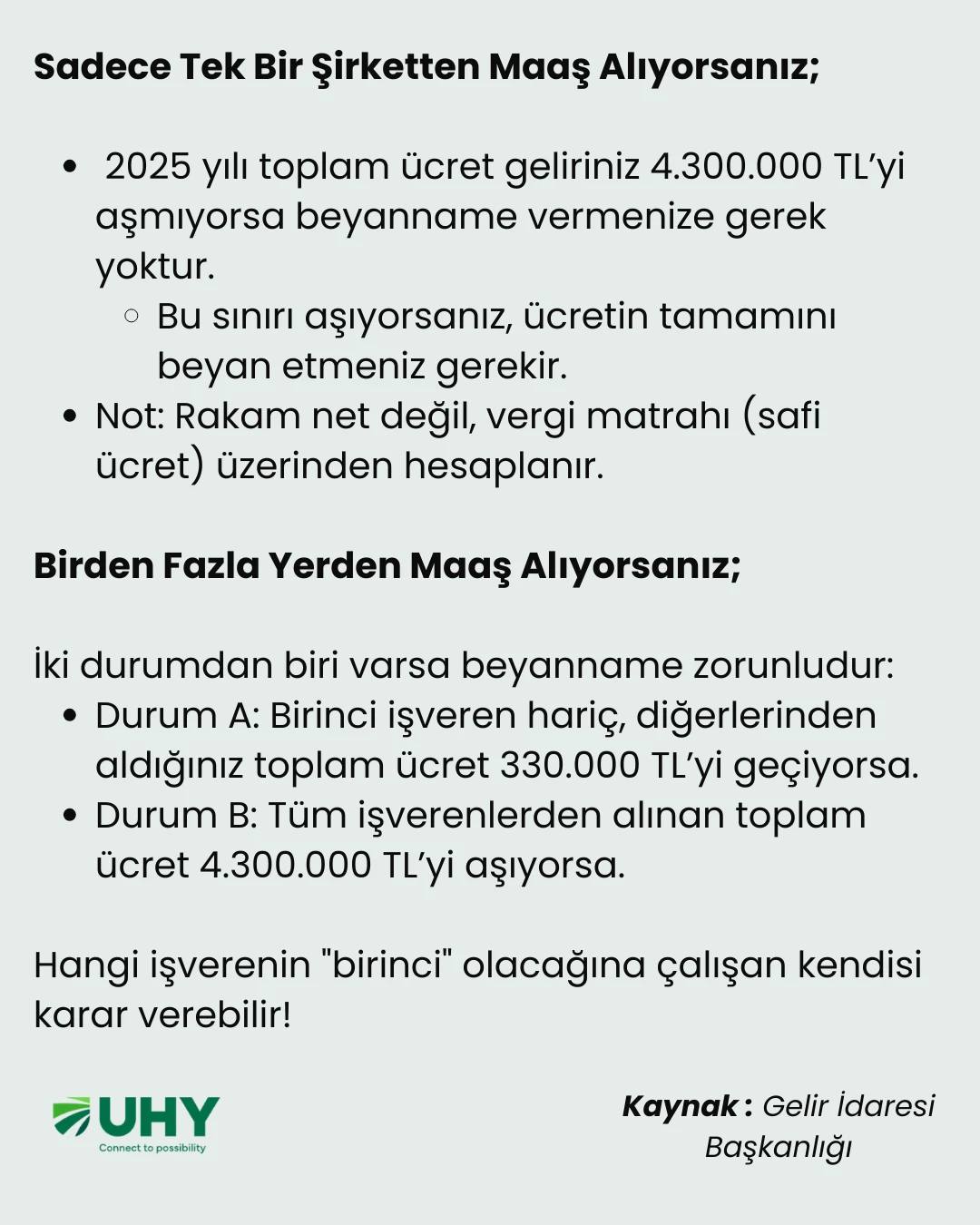 Maaşlı çalışanlar için beyanname dönemi yaklaşıyor! - Görsel 2
