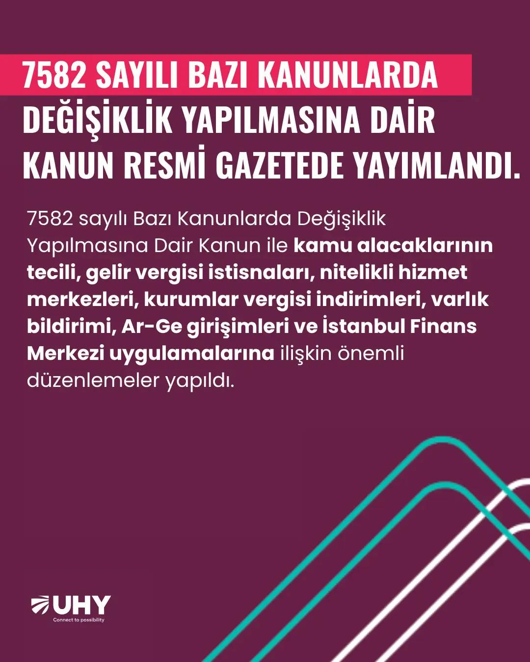 7582 sayılı Bazı Kanunlarda Değişiklik Yapılmasına Dair Kanun Resmi Gazetede yayımlandı. - Görsel 1
