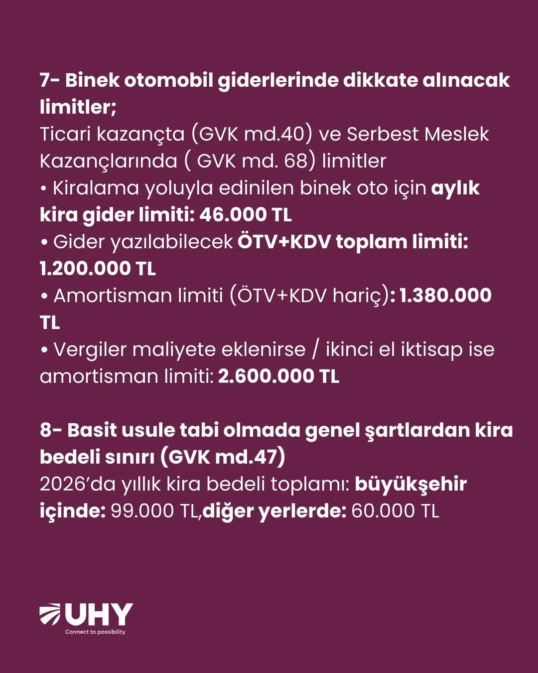 2026 yılında uygulanacak had ve tutarlar yeniden belirlendi. - Görsel 4